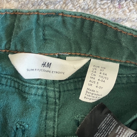 100% cotton Green Corduroy Pants 5T - Picture 5 of 7